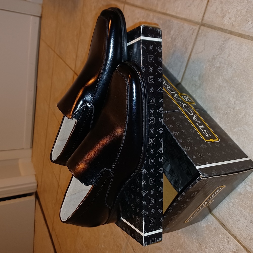 Stacy Adams Men's Black Slip-On Shoes